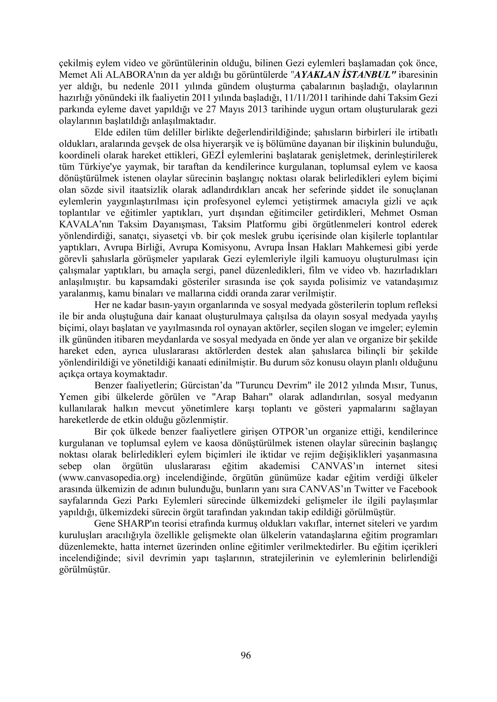 İşte 16 ay sonra hazırlanan Gezi Parkı-Kavala iddianamesinin tam metni
