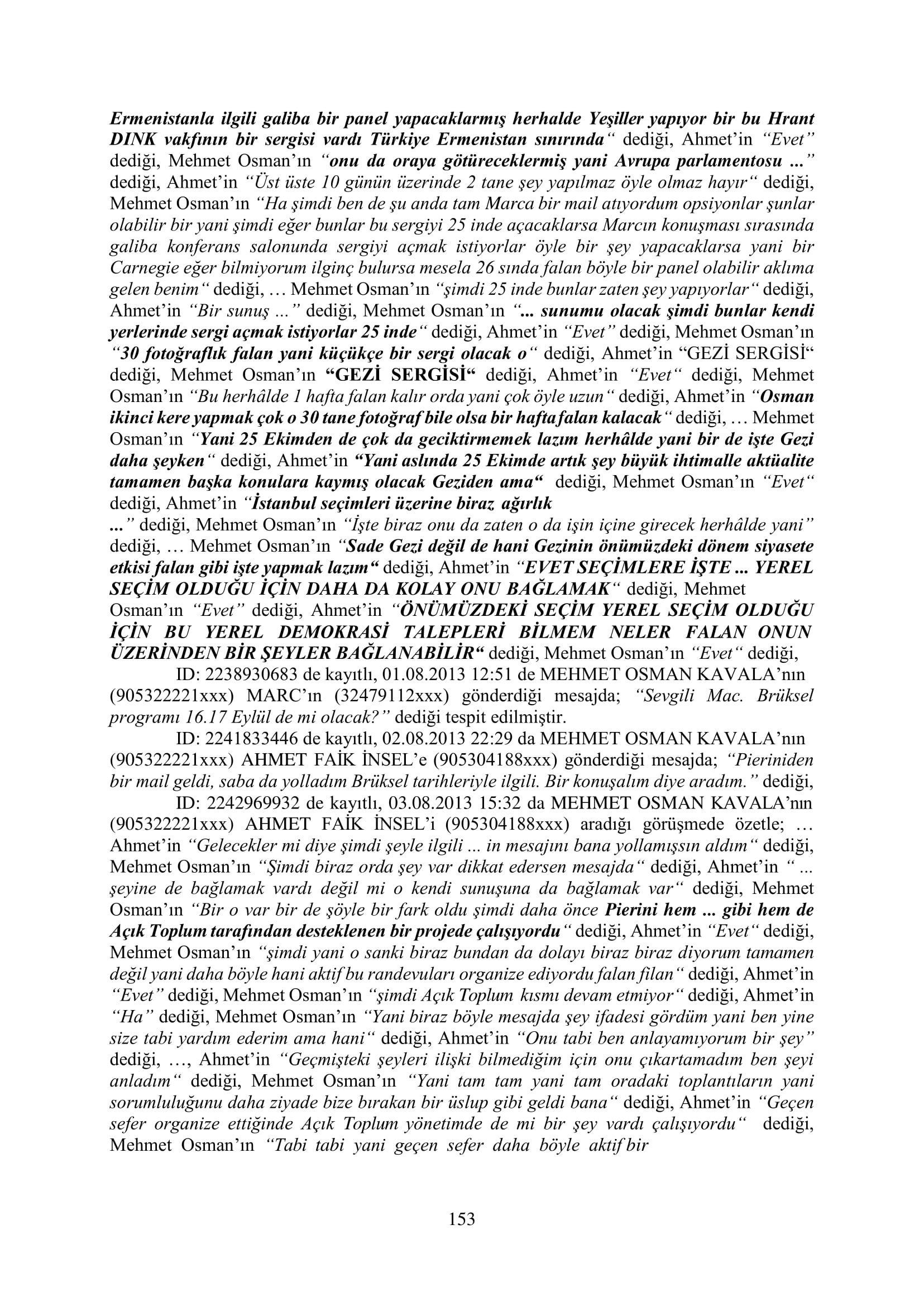 İşte 16 ay sonra hazırlanan Gezi Parkı-Kavala iddianamesinin tam metni