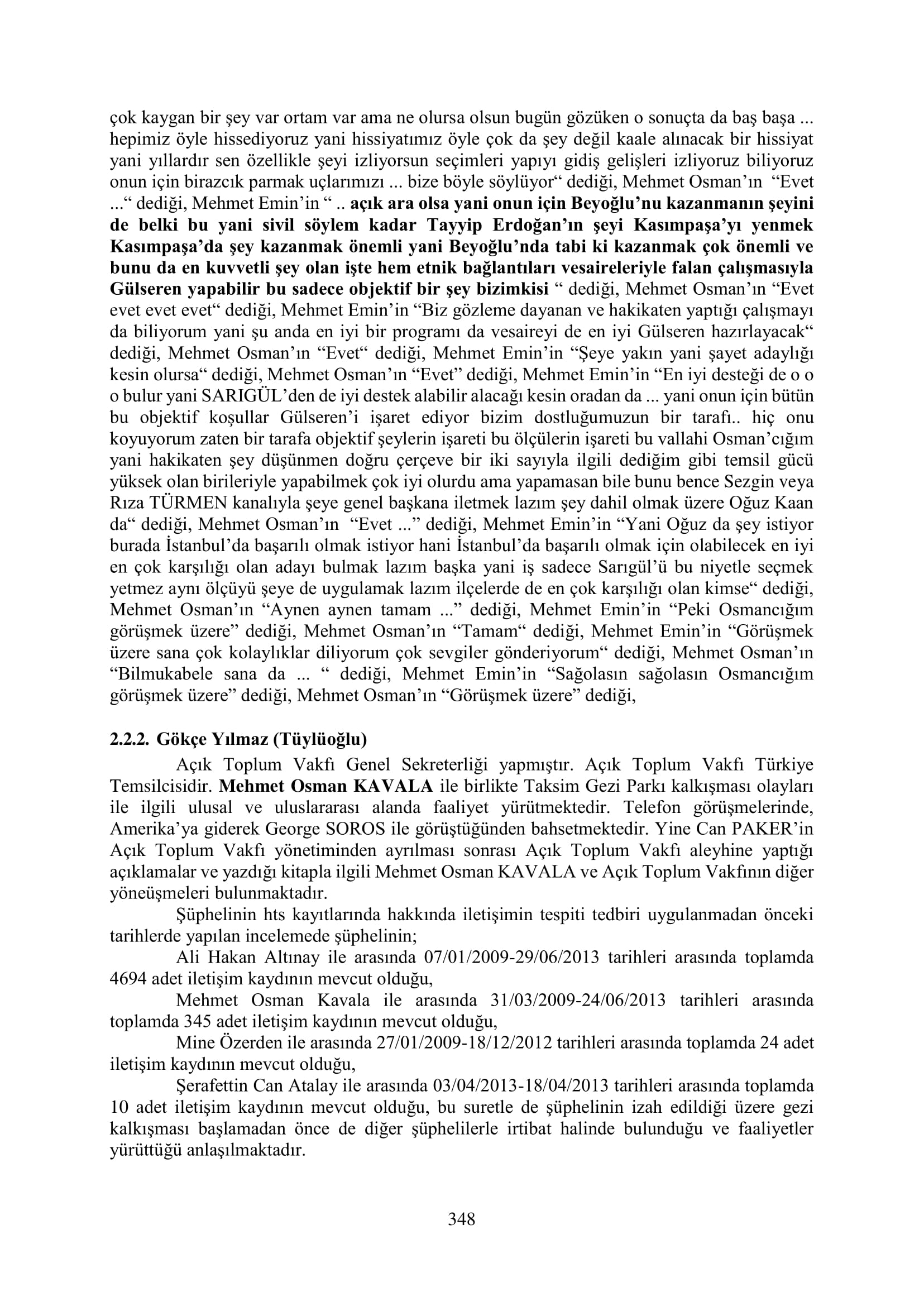 İşte 16 ay sonra hazırlanan Gezi Parkı-Kavala iddianamesinin tam metni