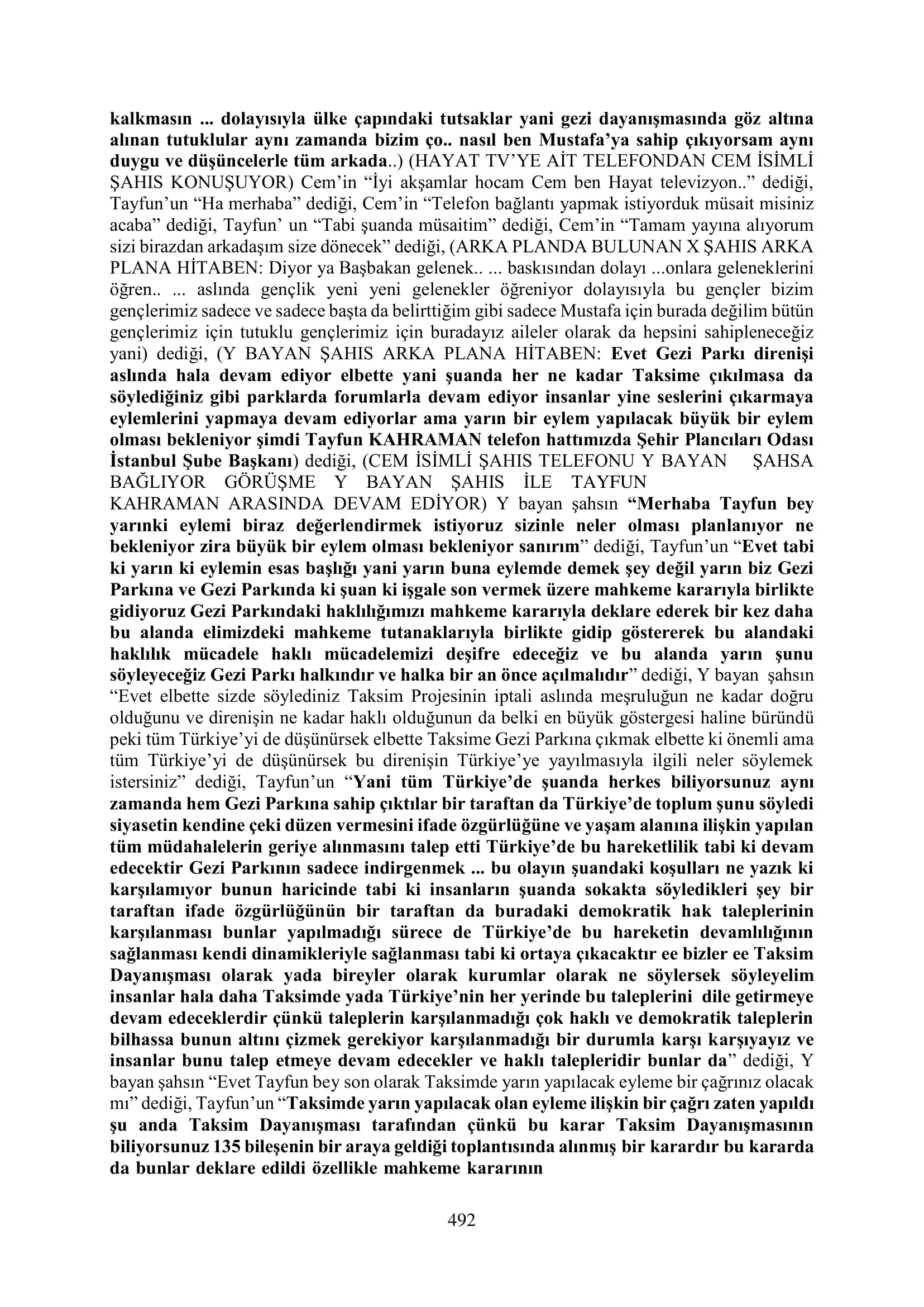İşte 16 ay sonra hazırlanan Gezi Parkı-Kavala iddianamesinin tam metni