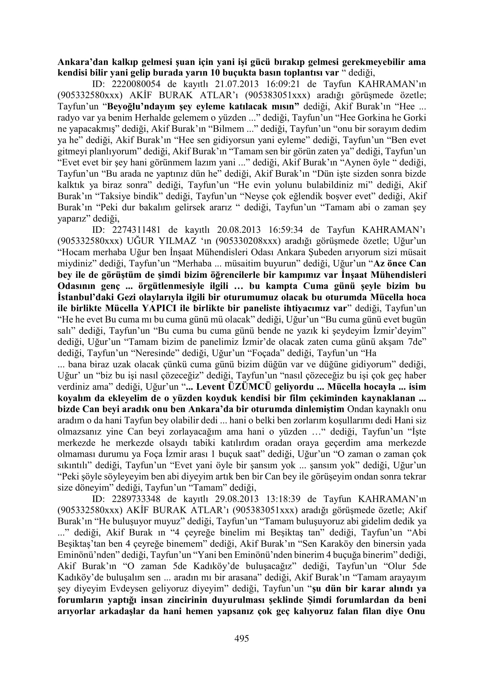 İşte 16 ay sonra hazırlanan Gezi Parkı-Kavala iddianamesinin tam metni