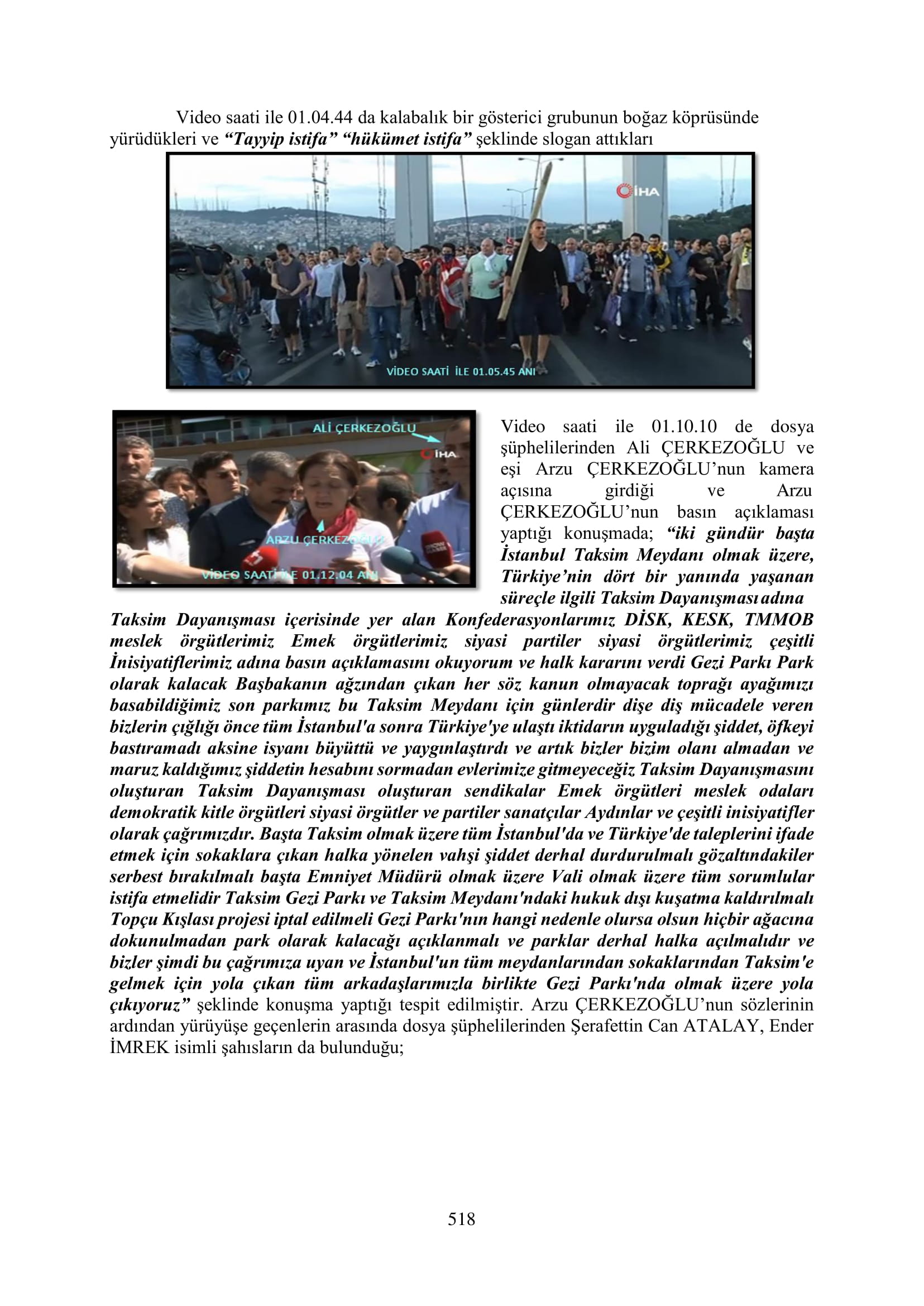 İşte 16 ay sonra hazırlanan Gezi Parkı-Kavala iddianamesinin tam metni