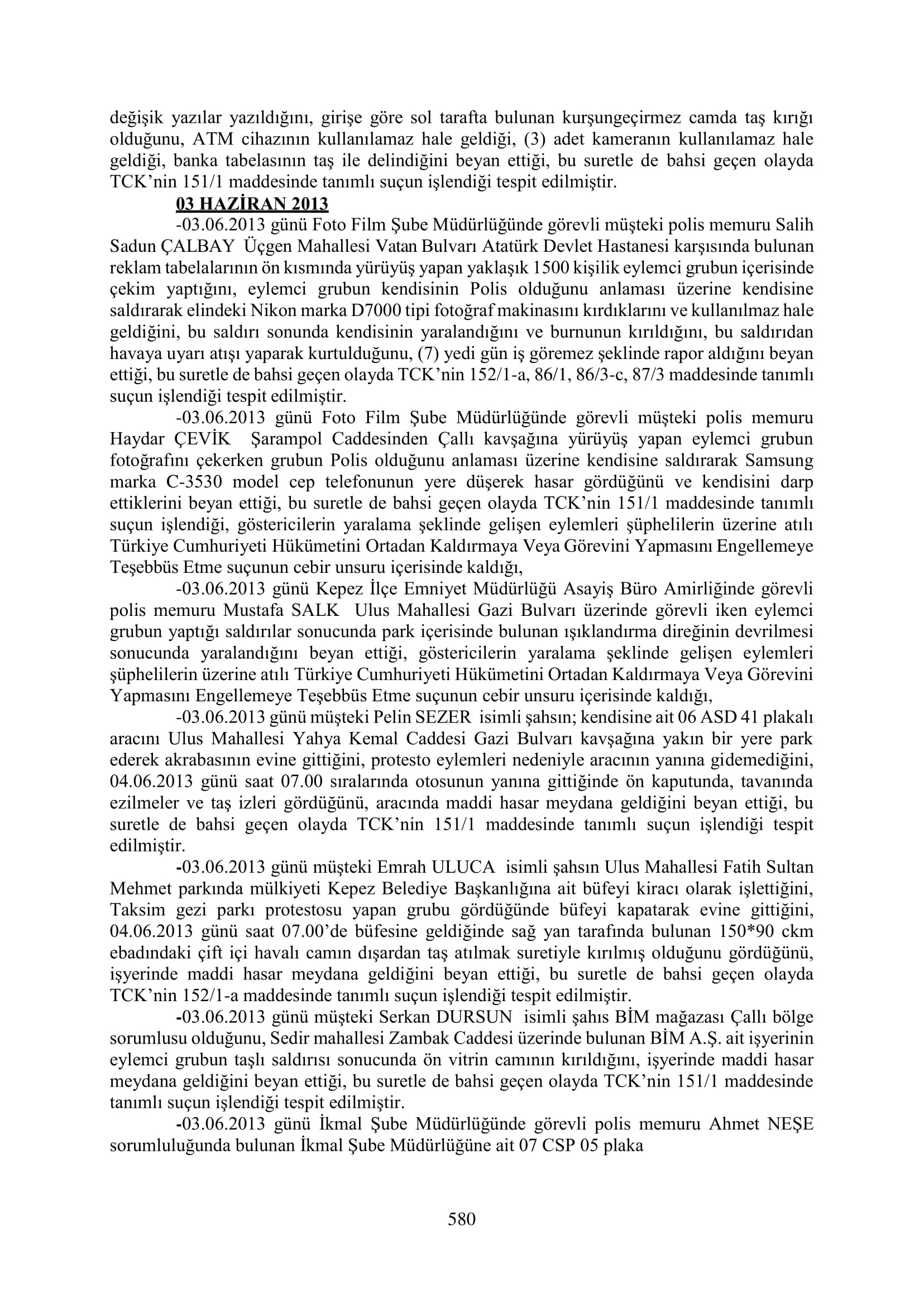 İşte 16 ay sonra hazırlanan Gezi Parkı-Kavala iddianamesinin tam metni