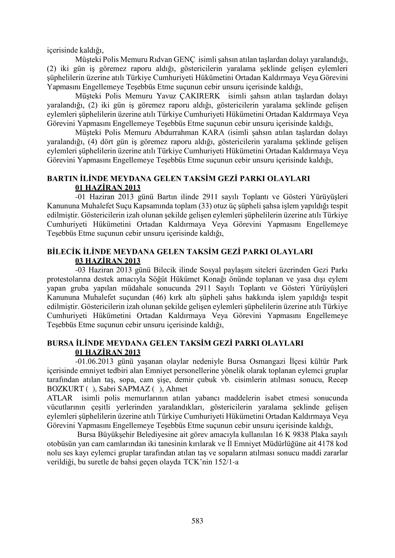 İşte 16 ay sonra hazırlanan Gezi Parkı-Kavala iddianamesinin tam metni