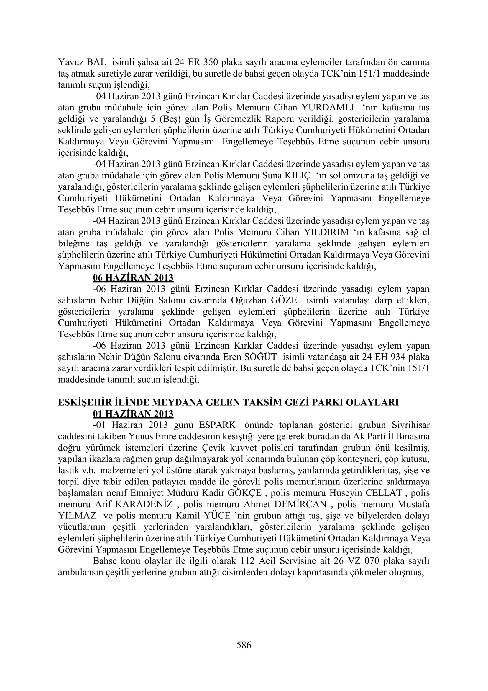 İşte 16 ay sonra hazırlanan Gezi Parkı-Kavala iddianamesinin tam metni