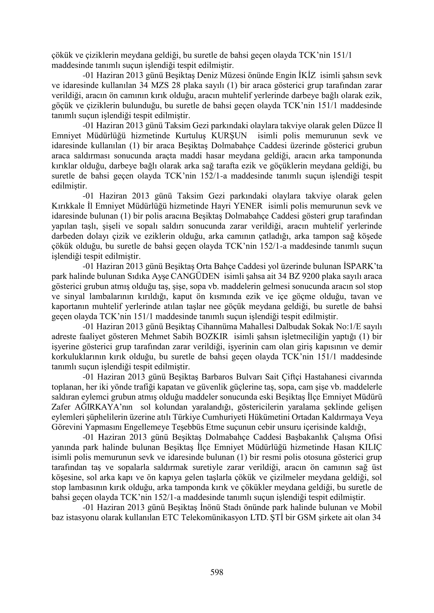 İşte 16 ay sonra hazırlanan Gezi Parkı-Kavala iddianamesinin tam metni