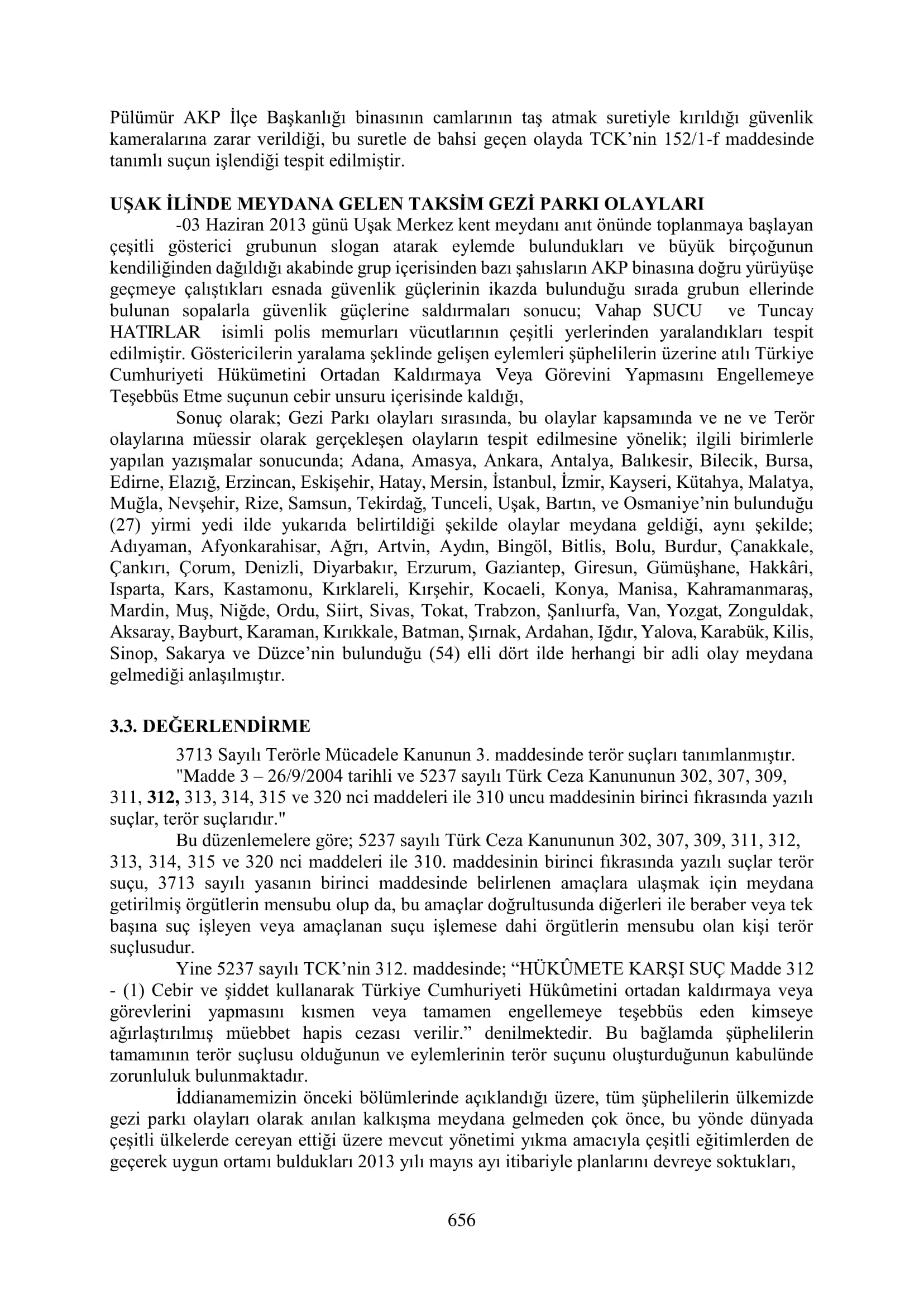İşte 16 ay sonra hazırlanan Gezi Parkı-Kavala iddianamesinin tam metni
