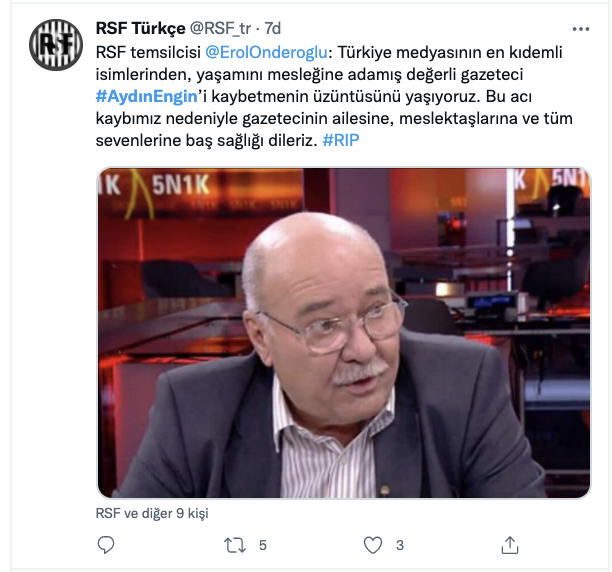 Aydın Engin’in ardından: Mücadeleciliği ve hep dik duruşuyla hatırlayacağız...