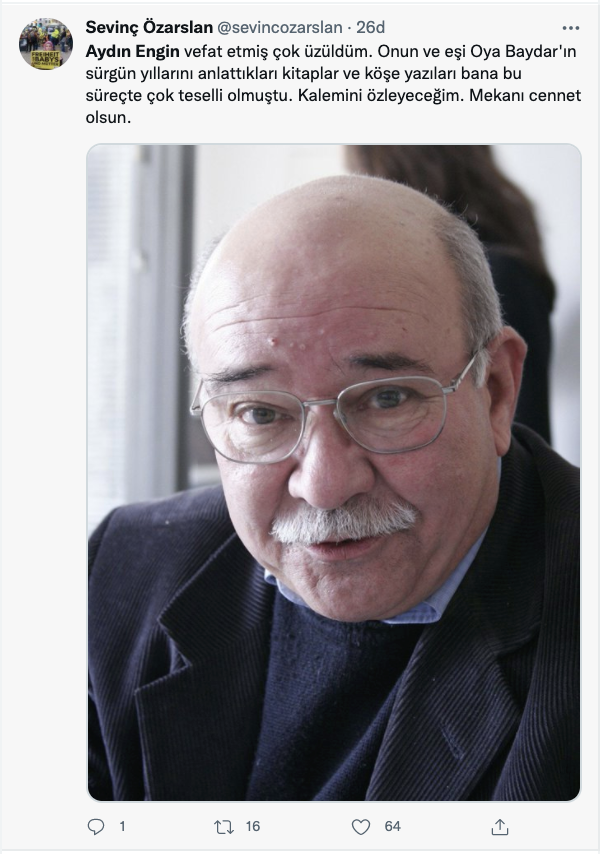 Aydın Engin’in ardından: Mücadeleciliği ve hep dik duruşuyla hatırlayacağız...