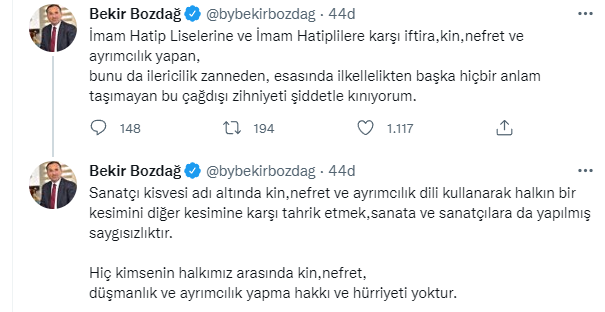 AKP'den Gülşen'e imam hatip tepkisi: Nefret suçu ve insanlık ayıbı