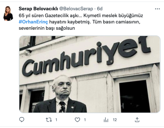 Orhan Erinç’in ardından: “Duruşunu, iyiliğini ve nezaketini unutmayacağız”