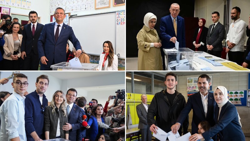 Siyasiler oylarını kullanıyor: İşte sandık başından fotoğrafları