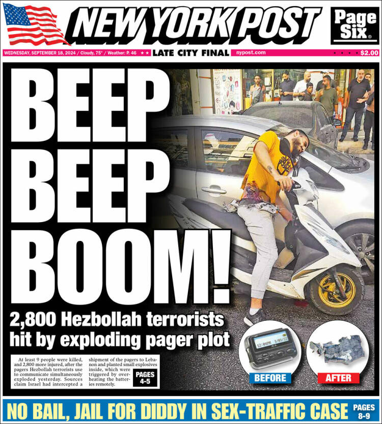 The New York Post (ABD) | Bip bip bom!
