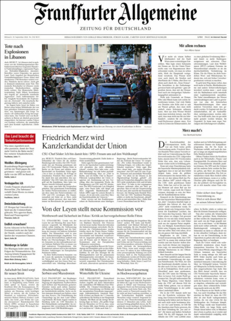 Frankfurter Allgemeine (Almanya) | Lübnan'da ağır tablo