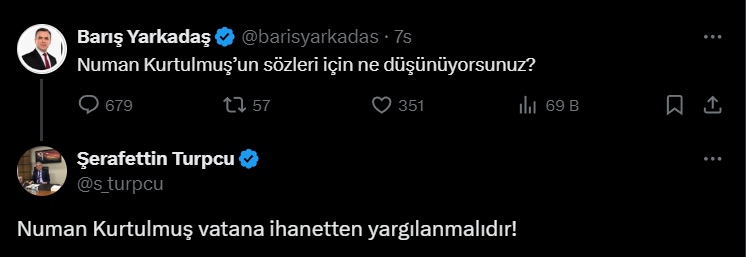 Meclis Başkanı Numan Kurtulmuş'un Anayasa çağrısına çok sayıda tepki geldi