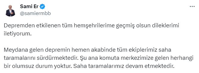 Malatya Büyükşehir Belediye Başkanı, Sami Er