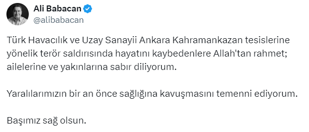 Deva Partisi Genel Başkanı Ali Babacan