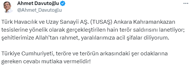 Gelecek Partisi Genel Başkanı Ahmet Davutoğlu