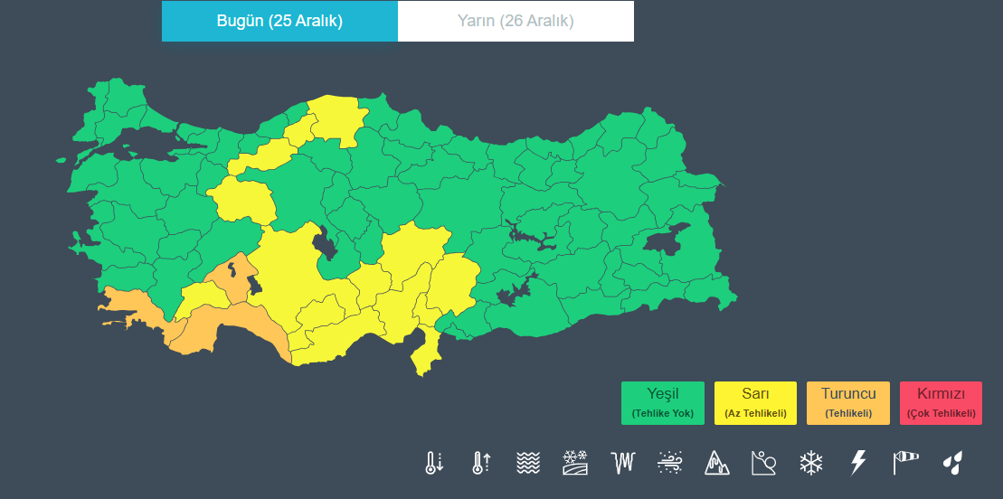 Meteoroloji 17 ili "sarı" ve "turuncu" kodla uyardı: Gök gürültülü sağanak bekleniyor