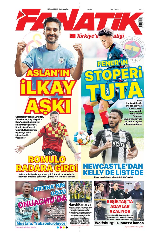 Günün spor manşetleri