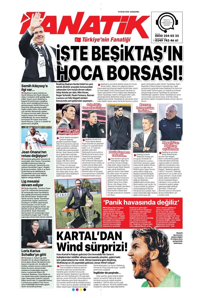 Günün spor manşetleri