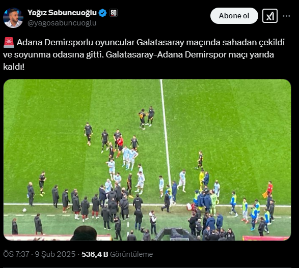Adana Demirspor sahadan çekildi, spor yazarlarından ilk tepkiler