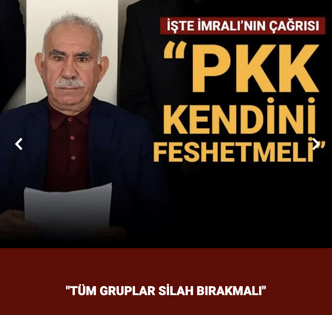 NTV | İşte İmralı'nın çağrısı: "PKK kendini feshetmeli"