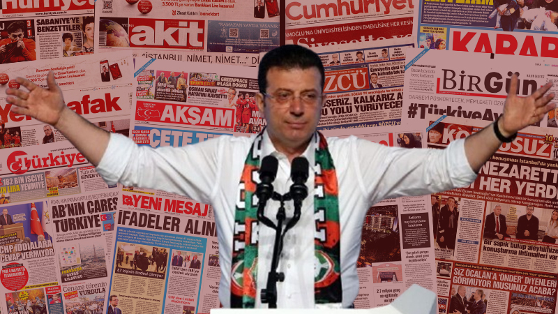 Türkiye ayakta: İmamoğlu’nun gözaltına alınmasını protesto edenler yüz binler gazete manşetlerinin yarısında yok!