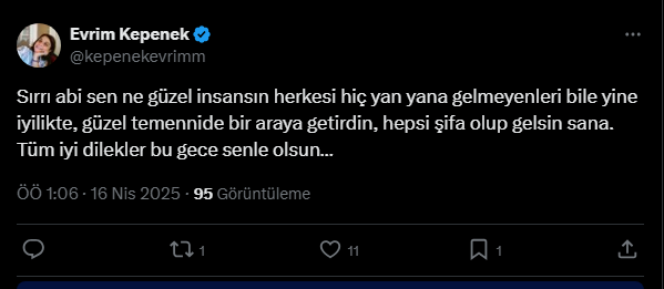 Sırrı Süreyya Önder, hastaneye kaldırıldı, siyasilerden ve gazetecilerden geçmiş olsun dilekleri
