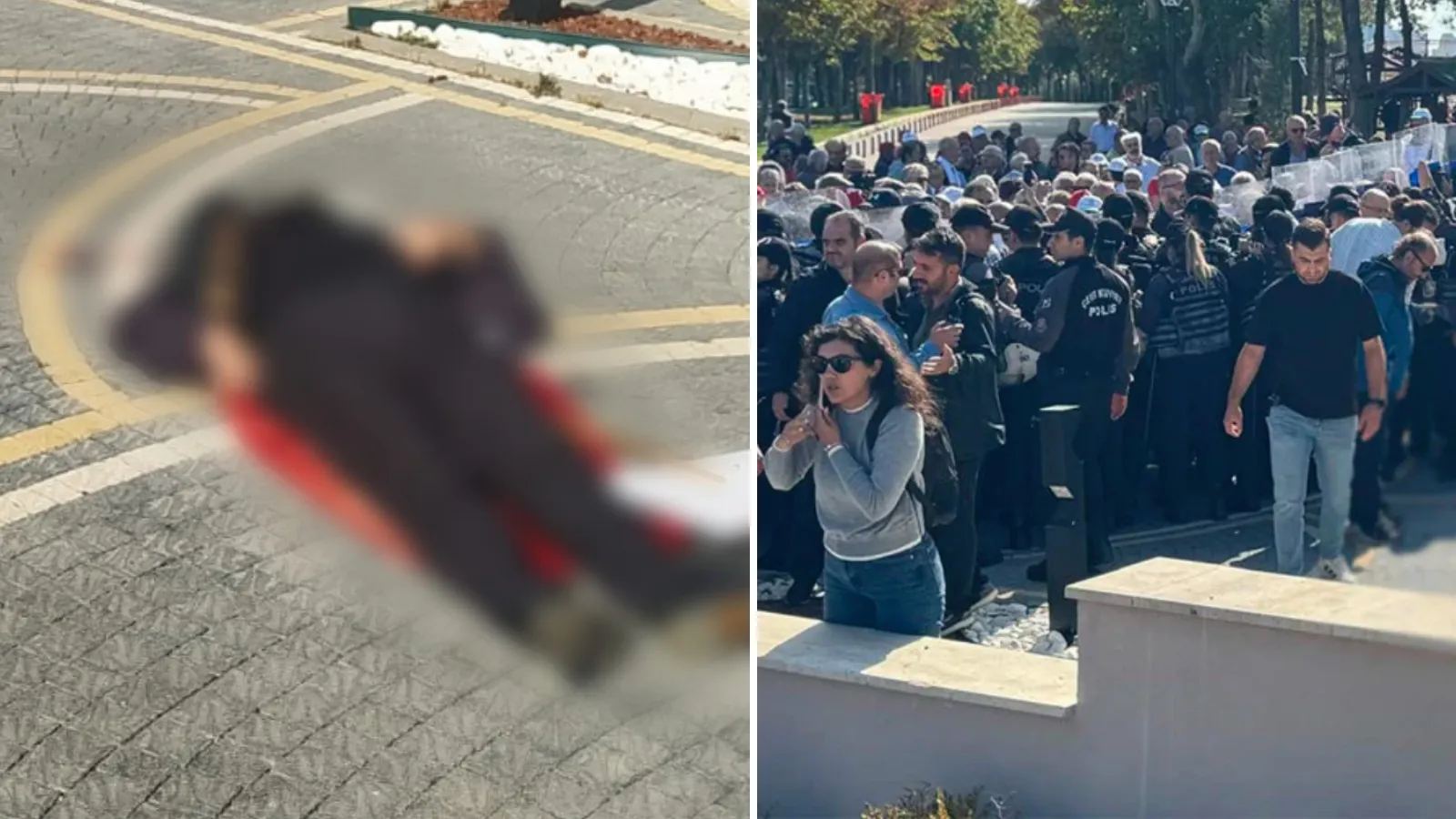 Emekli polis memuru, AYM önündeki seyyanen zam eyleminde "Geçinemiyorum" diyerek intihar girişiminde bulundu!