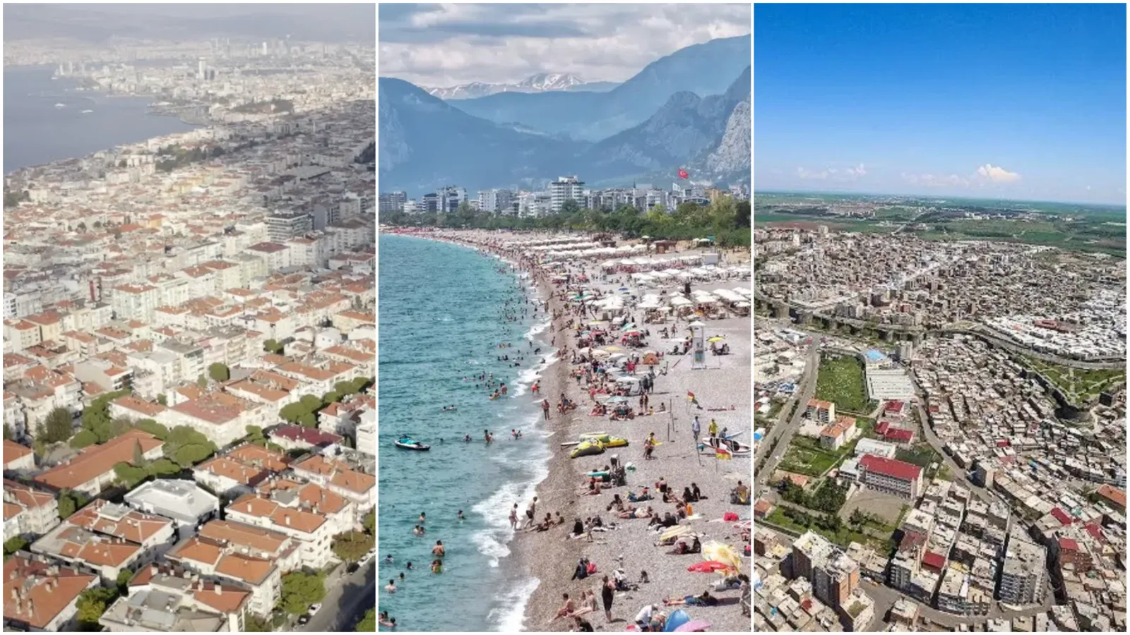 <p><strong>İzmir ve Antalya&rsquo;da limitler daha d&uuml;ş&uuml;k</strong></p>
<p>Ekim ayında Kademe-1 sınırı İzmir&rsquo;de 25,11, Antalya&rsquo;da ise 16,94 metrek&uuml;p. Diyarbakır&rsquo;da limit 31,69 metrek&uuml;p olarak uygulanıyor.</p>
<p>(Fotoğrafta soldan sağa: İzmir - Antalya - Diyarbakır)</p>