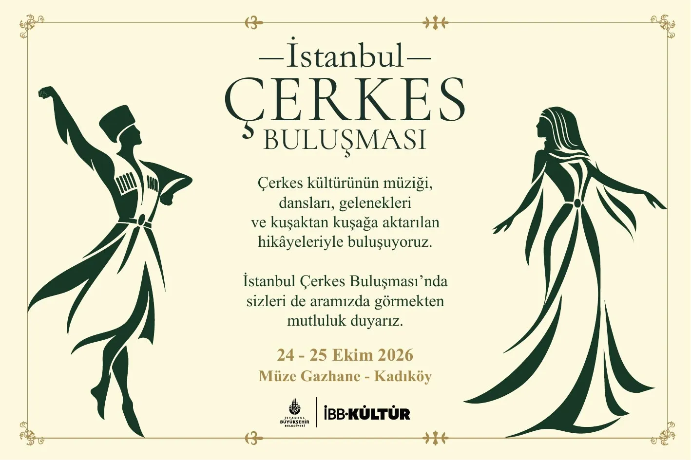 İBB Kültür’ün düzenlediği İstanbul Çerkes Buluşması bugün Müze Gazhane’de başlıyor