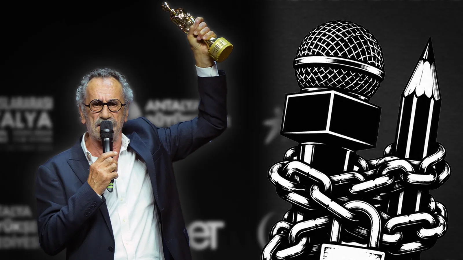 Menderes Samancılar Altın Portakal’da aldığı ödülü basın emekçilerine adadı: Özgür basın olmadıkça özgür ülke olmaz